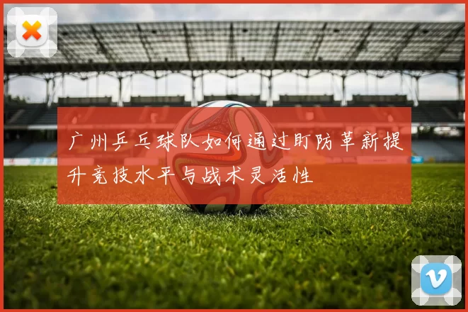 广州乒乓球队如何通过盯防革新提升竞技水平与战术灵活性